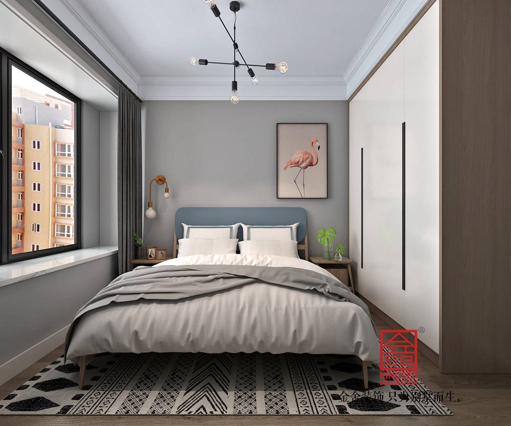 玉兰湾143平米现代轻奢风格装修-卧室
