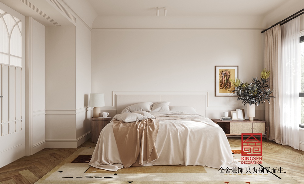 红山庄园238平米现代风格装修-卧室