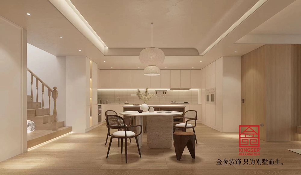 北京丽喜南苑186平米侘寂风装修-餐厅
